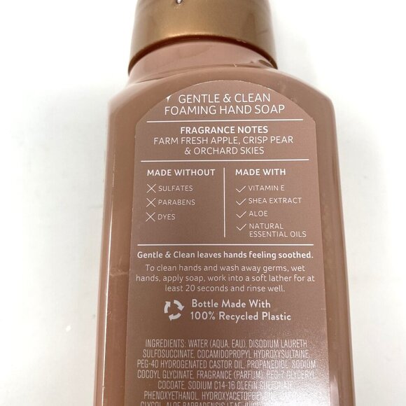 Bath & Body Works Sweet Apple Gentle Foaming Hand Soap 8.75 Ounce - Picture 4 of 7